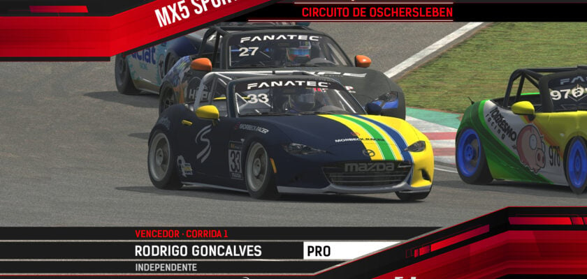 AMIKA MX5 Sport: Oschersleben tem vitórias de Rodrigo Gonçalves e Rodrigo Gadelha