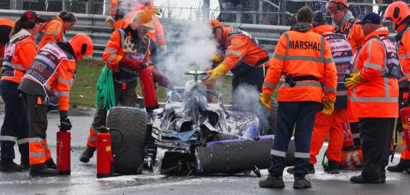 F1: Sargeant sofre grave acidente e pode não participar do GP da Holanda