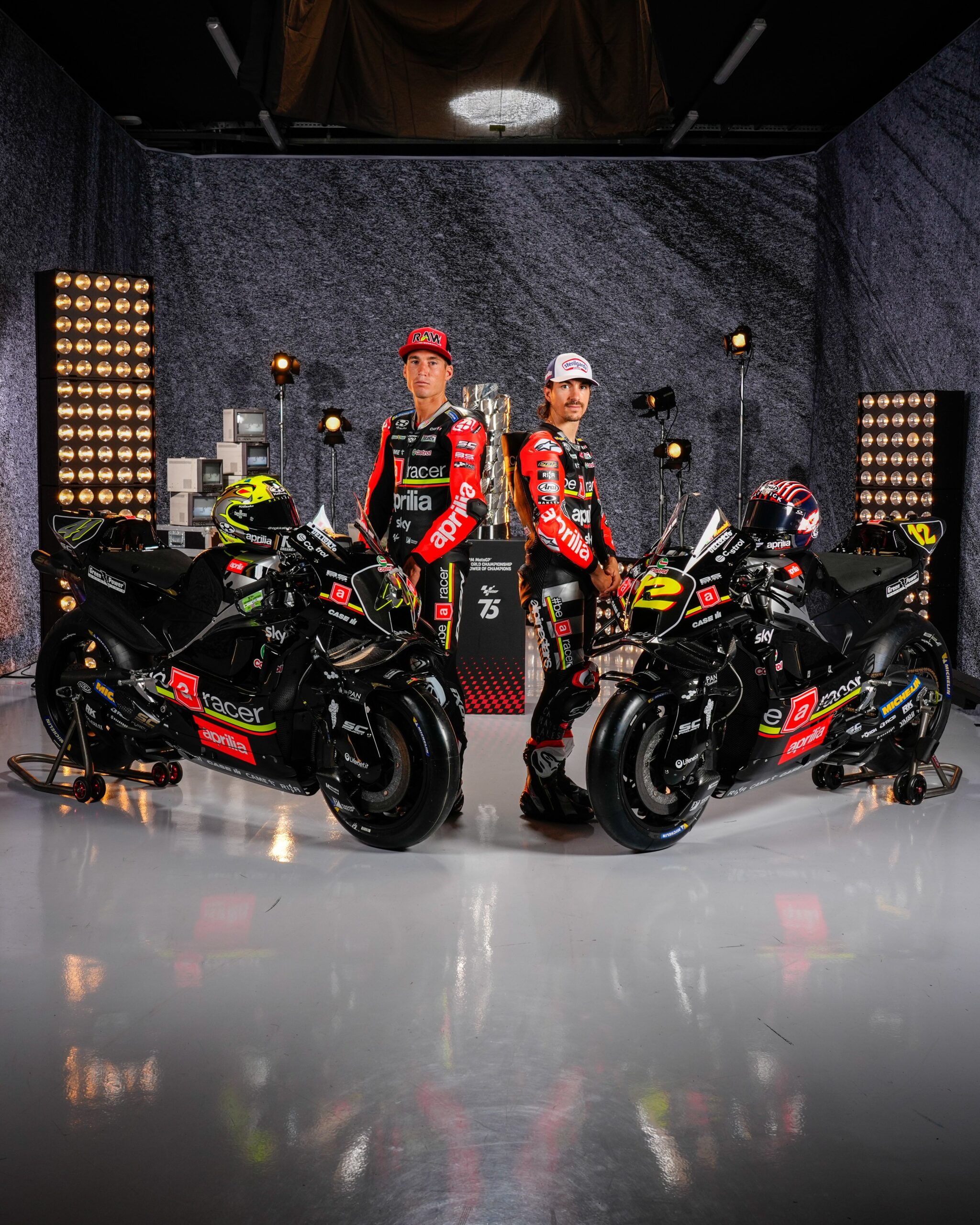 Pintura retrô Aprilia 2024 MotoGP