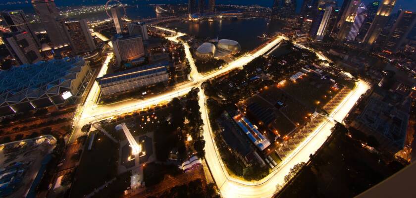 F1 2024, Fórmula 1, GP de Singapura, Marina Bay, Aerial