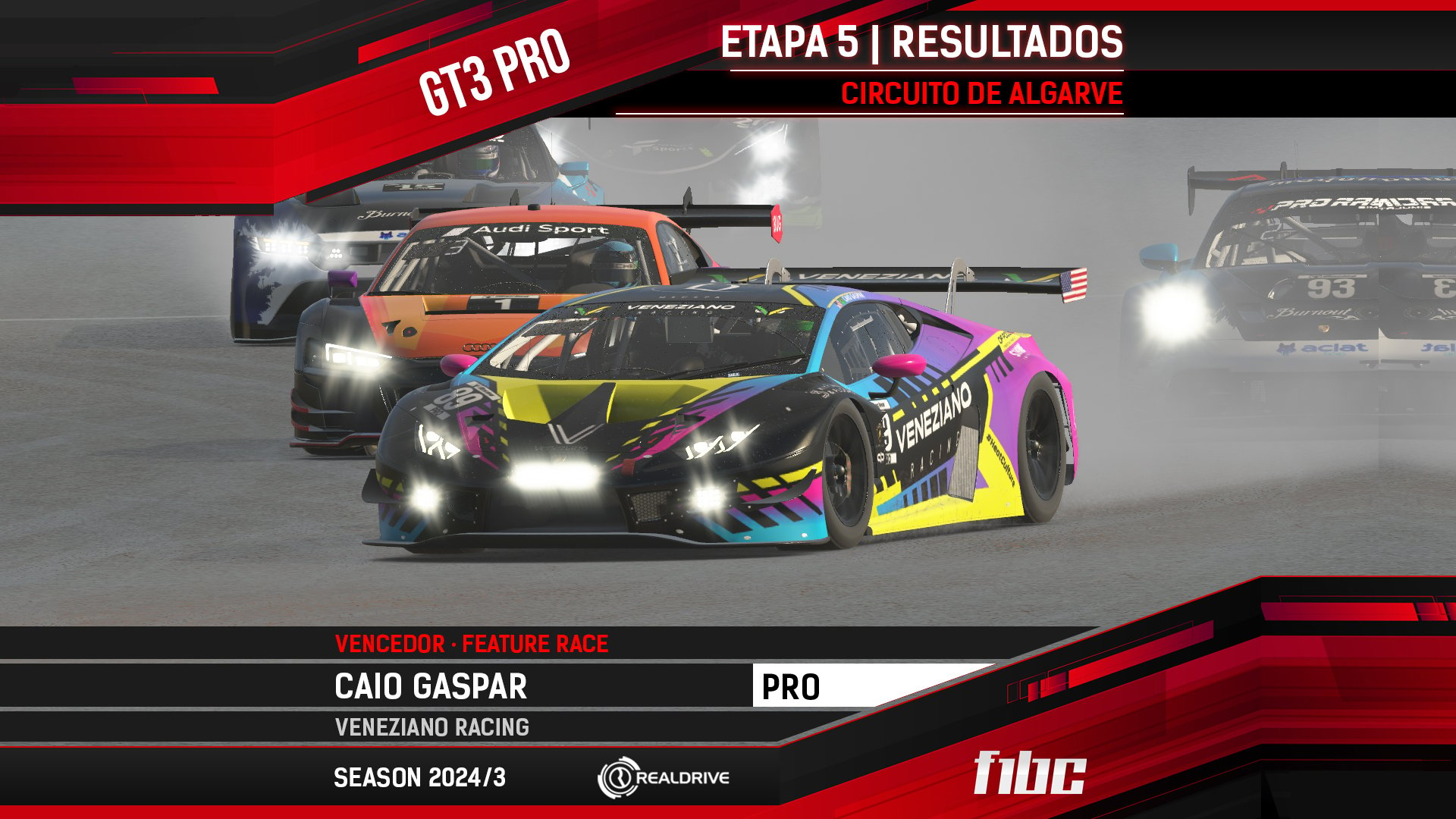 Realdrive GT3 Pro: Caio Gaspar e Paulo Godoi vencem no Algarve e rivalizam pelo título