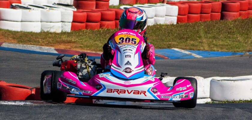 Marcella Assumpção na Copa SP de Kart