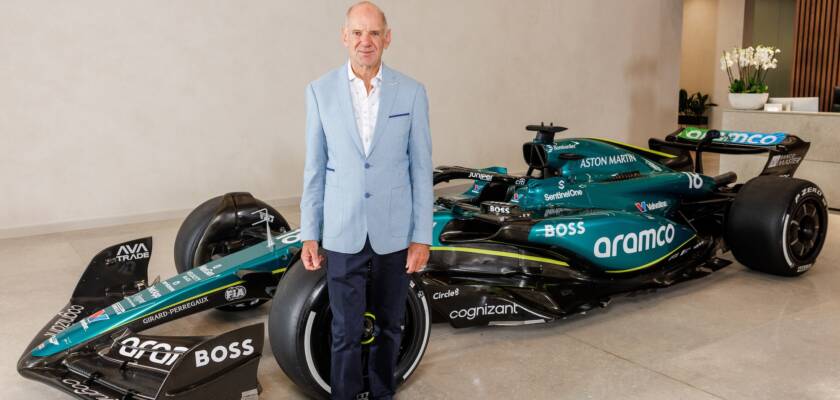 F1: Adrian Newey empolgado com novo desafio na Aston Martin