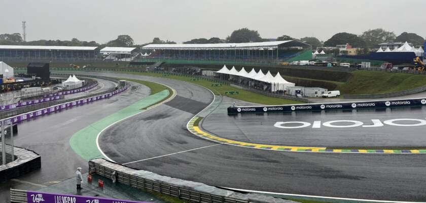 F1: Interlagos amanhece com chuva e neblina antes da classificação para o GP de São Paulo