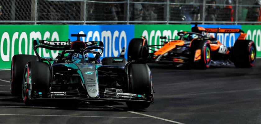 F1: Russell conquista a pole em Las Vegas; Verstappen larga em quinto e garantiria título