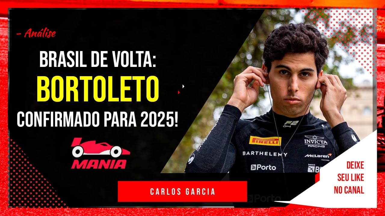 Vídeo: Brasil de volta à F1; Sauber confirma Bortoleto para 2025, que chega em ótimo momento