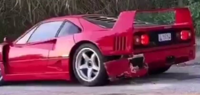 F1: Ferrari F40 de mais de $1.5 mi de Norris se envolve em batida em Mônaco