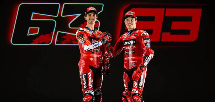 Lançamento Ducati 2025 - Francesco Bagnaia e Marc Márquez