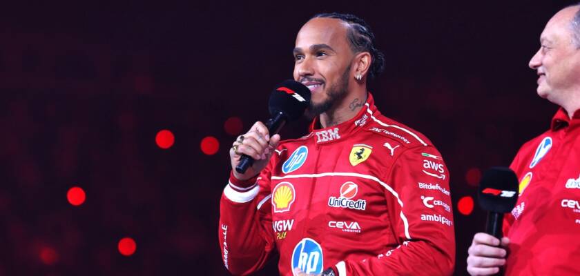 F1: “Mal posso esperar”, disse Hamilton sobre início da temporada com a Ferrari