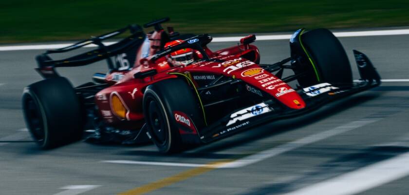 F1: Leclerc lidera teste de pneus da Pirelli em Barcelona com Ferrari e McLaren