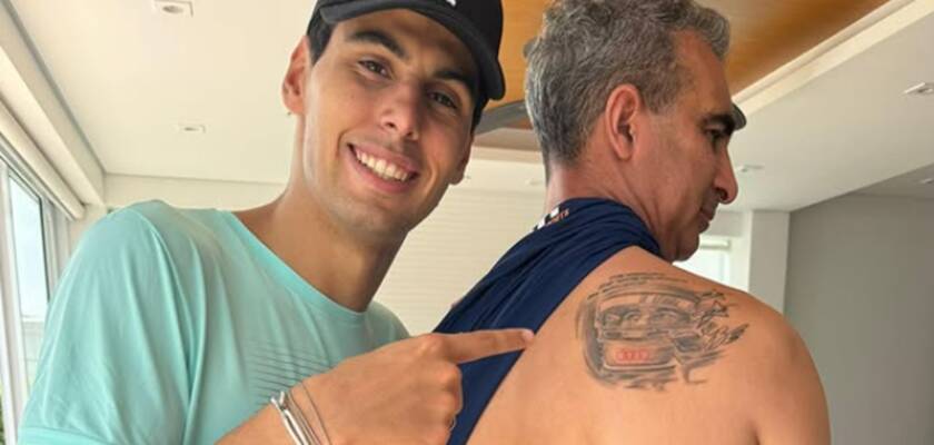 F1: Preparador faz tatuagem em homenagem a Bortoleto: “Milhares de significados”