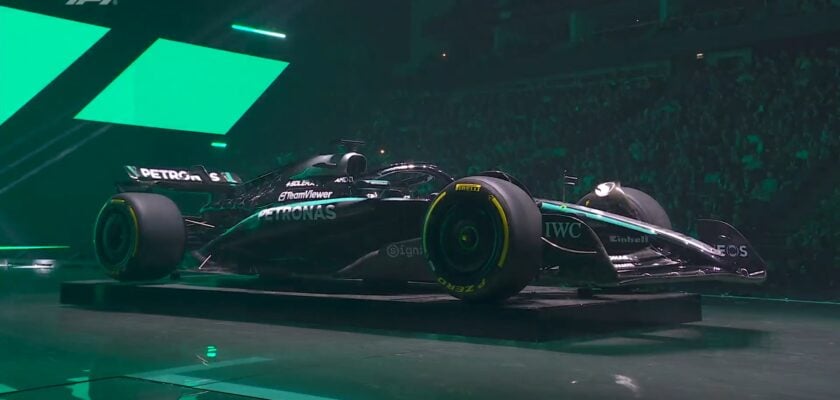 F1: Mercedes vem com pintura prata, preta e verde em 2025 sem Hamilton