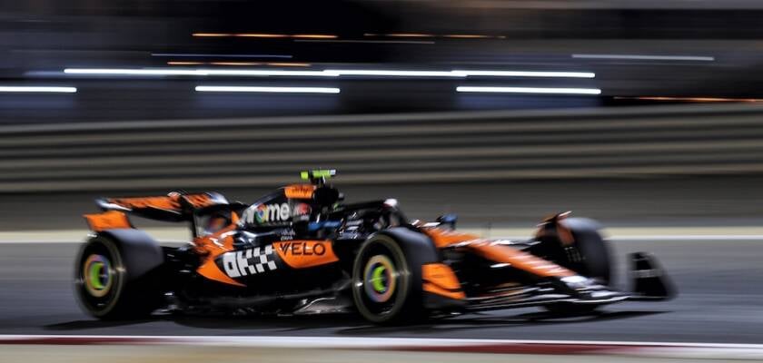 Testes da F1: Norris lidera primeiro dia. Bortoleto bate Hulkenberg